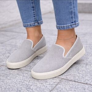 Vince Brenden White Slip On Womens Sneakers  Size 9.5